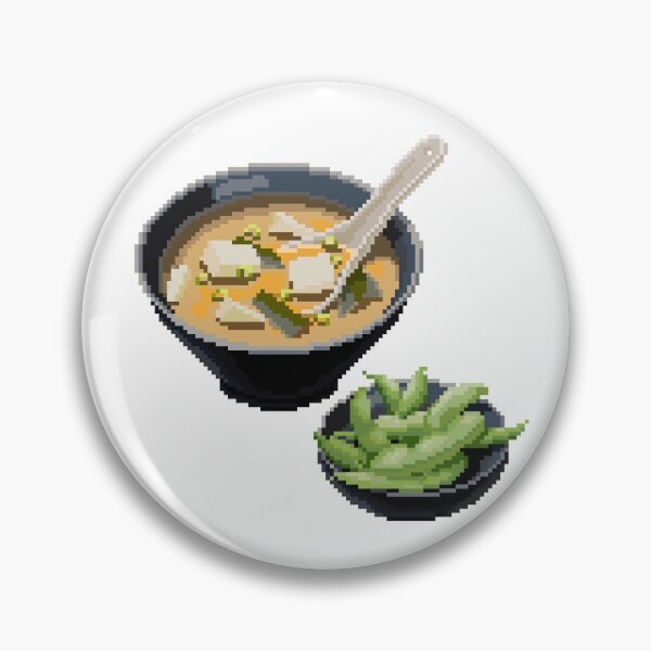 Item preview, Miso & Edamame Pixel Art designed and sold by Sev4.