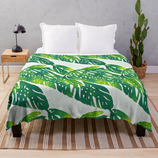 Item preview, Island Oasis - Soft Watercolor Palm Leaf Pattern designed and sold by Girly-Universe.