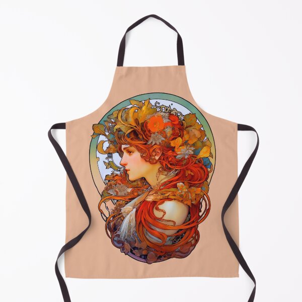 Item preview, Androgynous Art Nouveau Inspired By Alphonse Mucha designed and sold by entwithanaxe.