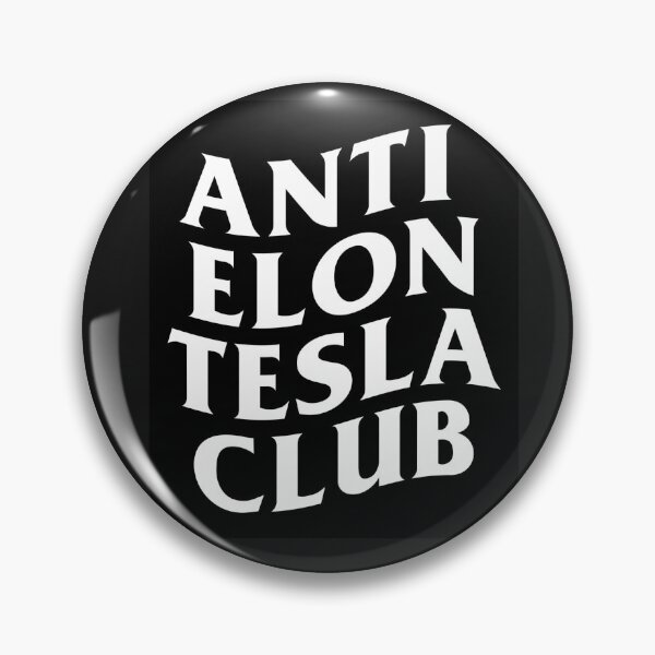 Item preview, ANTI ELON TESLA CLUB - Bumper Sticker Decal Accessories - Elon Musk Is Crazy!! social  designed and sold by MadPufferShop.