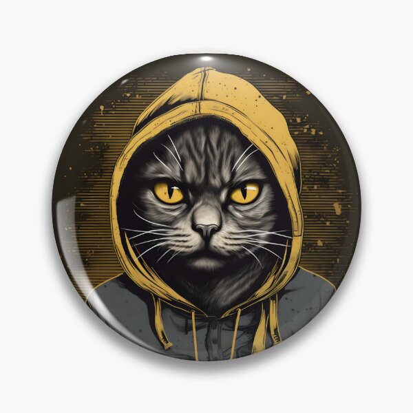 Item preview, Hooded Thug Kitty Cat designed and sold by Bad Kitties.