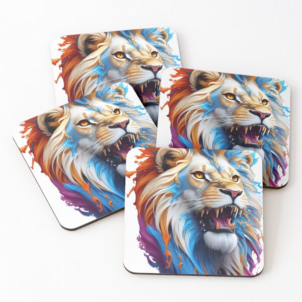 Item preview, colorful lion roar  designed and sold by basitcv.