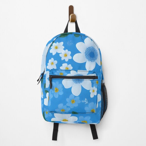Item preview, Blue and White Flowers Floral Patterns designed and sold by Wonder Of Light.
