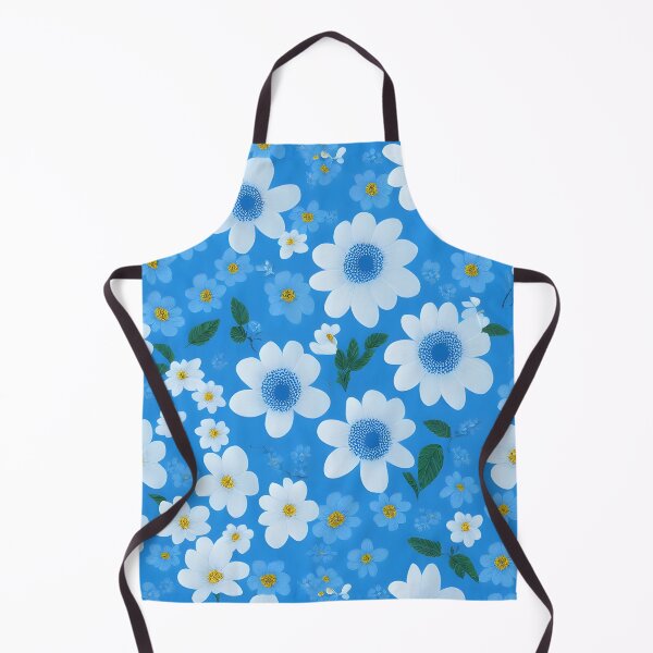 Item preview, Blue and White Flowers Floral Patterns designed and sold by Wonder Of Light.