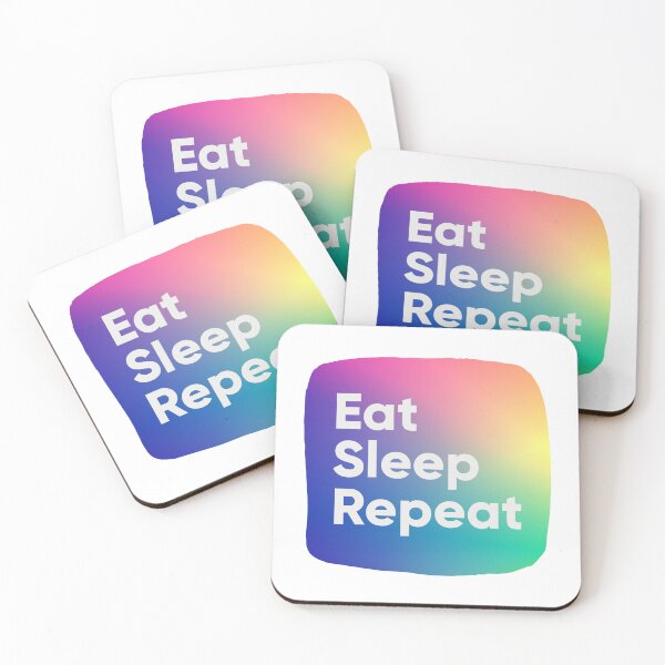 Item preview, Eat, sleep, repeat quote designed and sold by Sunwang.