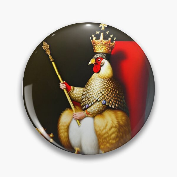 Item preview, Funny Coronation Featuring Coronation Chicken! King Charles III and Queen Camilla Consort  designed and sold by RoyalRepublics.