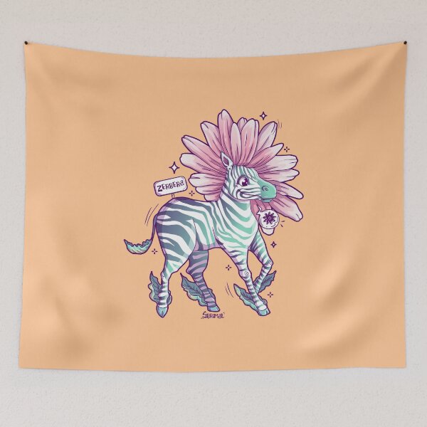 Item preview, Zerbera zebra and gerbera pun designed and sold by SPIRIMAL.