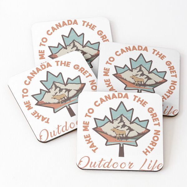 Item preview, Canada travel poster sticker nature woods landscape designed and sold by Arctic frame studio.