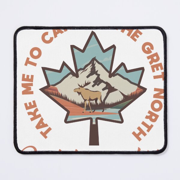 Item preview, Canada travel poster sticker nature woods landscape designed and sold by Arctic frame studio.