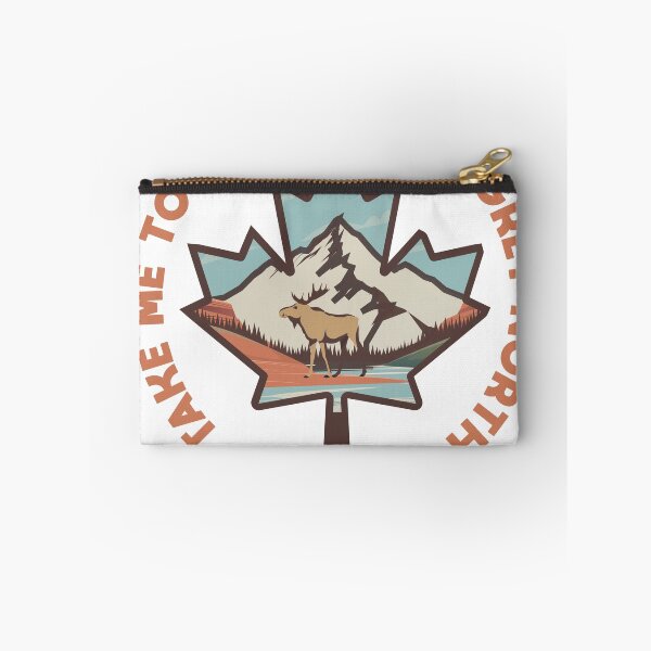 Item preview, Canada travel poster sticker nature woods landscape designed and sold by Arctic frame studio.