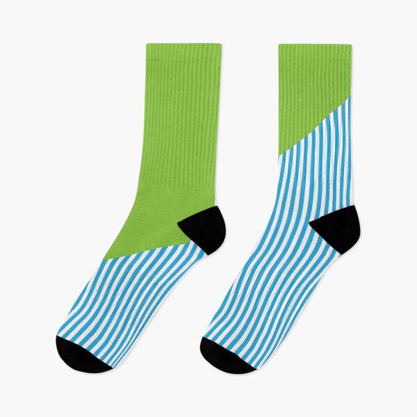 Item preview, Triangle and Stripes | Mixed Patterns | Blue and Apple Green designed and sold by rsty11.