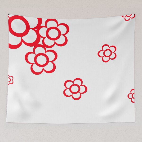 Item preview, Scattered Daisies - Red designed and sold by ChiweenieHobbit.