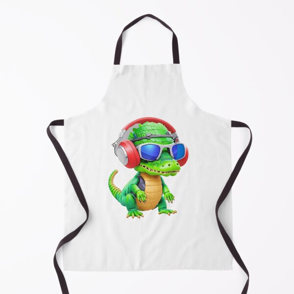 Item preview, Cute Alligator In Sunglasses And Headphones designed and sold by artist-mac.