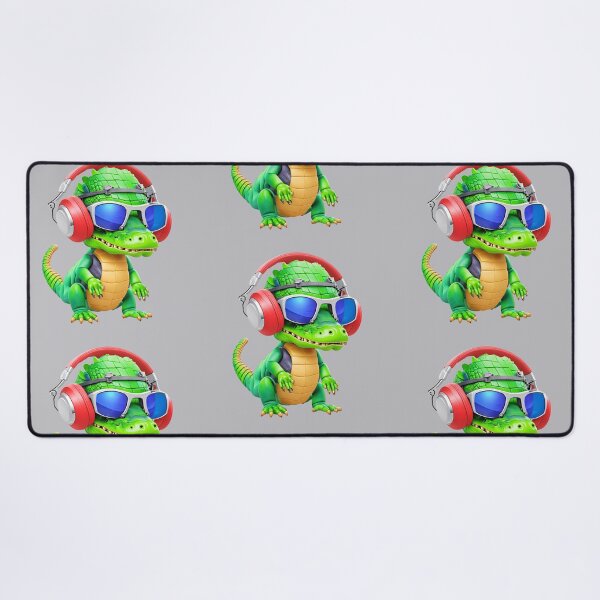 Item preview, Cute Alligator In Sunglasses And Headphones designed and sold by artist-mac.