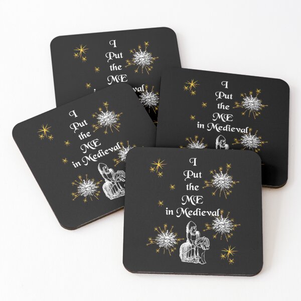 Item preview, 'I Put the ME in Medieval' Knight Funny Quote - Medieval Designs Collection designed and sold by Ridiculam Toga.