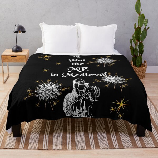 Item preview, 'I Put the ME in Medieval' Knight Funny Quote - Medieval Designs Collection designed and sold by Ridiculam Toga.
