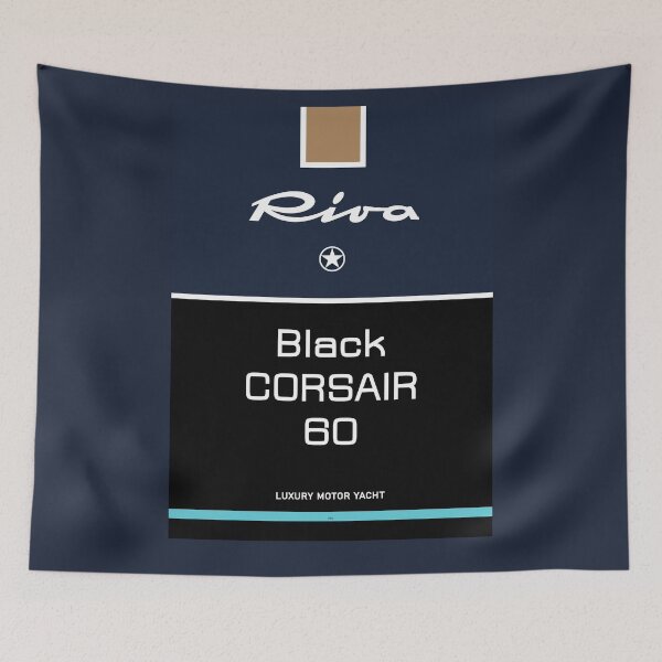 Item preview, Riva Black Corsair 60 Speedboat Aquarama Monaco Rapallo designed and sold by PB Mary.