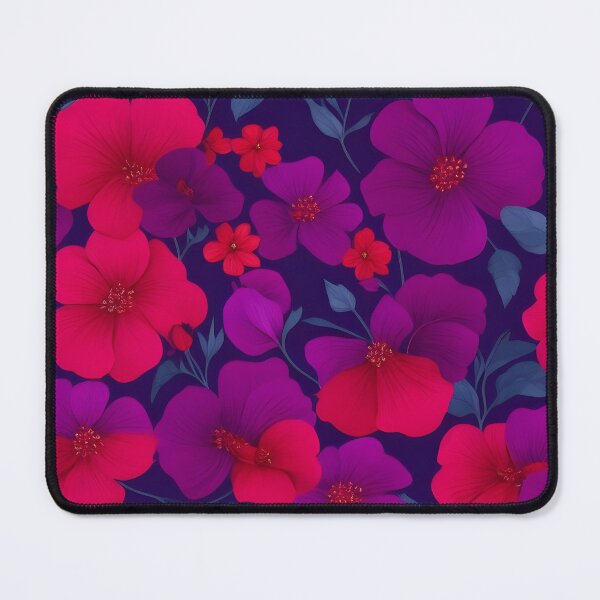 Item preview, Red and Purple Flowers Floral Patterns designed and sold by Wonder Of Light.