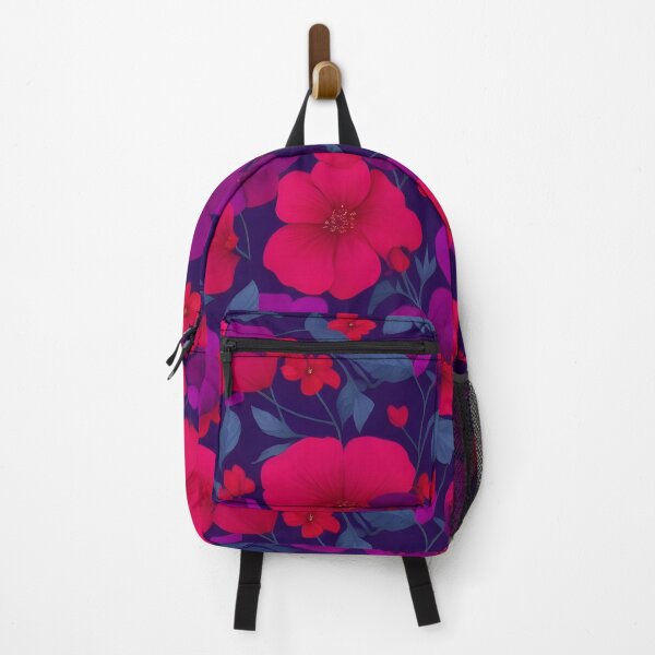 Item preview, Red and Purple Flowers Floral Patterns designed and sold by Wonder Of Light.