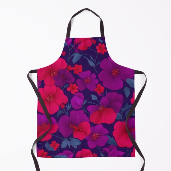 Item preview, Red and Purple Flowers Floral Patterns designed and sold by Wonder Of Light.