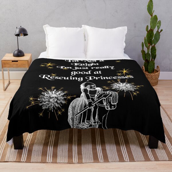 Item preview, 'I'm not a Knight, I'm just really good at Rescuing Princesses' Knight Funny Quote - Medieval Designs Collection designed and sold by Ridiculam Toga.