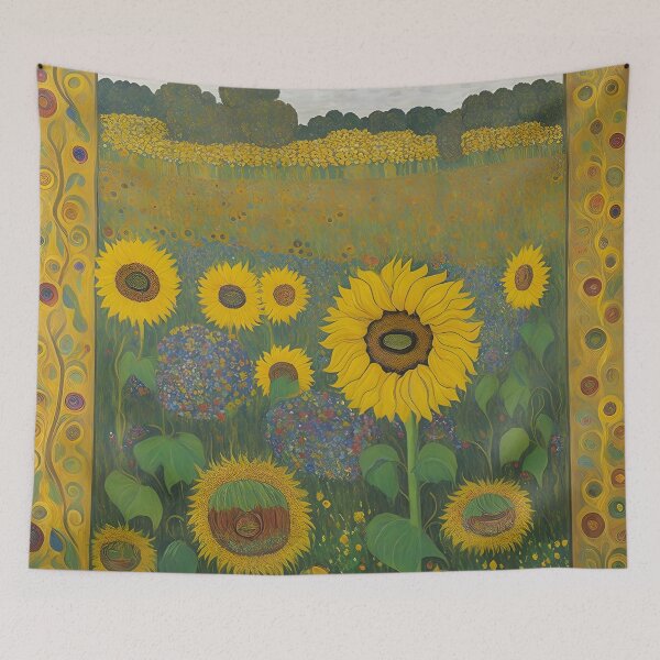 Item preview,  Sunflowers Inspired by  Gustav Klimt Painting-Klimt flower designed and sold by Tamas Das.