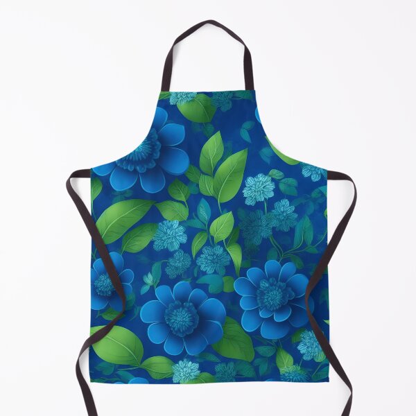 Item preview, Blue and Green Flowers Floral Patterns designed and sold by Wonder Of Light.