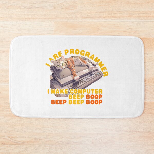 Item preview, Programmer Cat Beep Boop Coding designed and sold by Lychee Design.