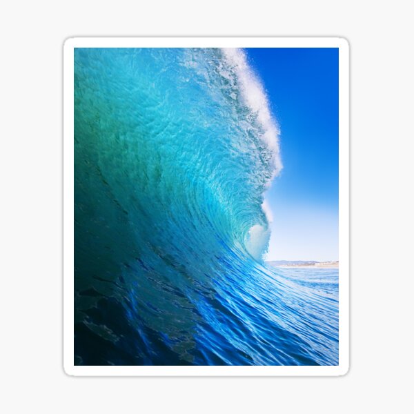 Item preview, Great blue ocean wave designed and sold by Febraio.