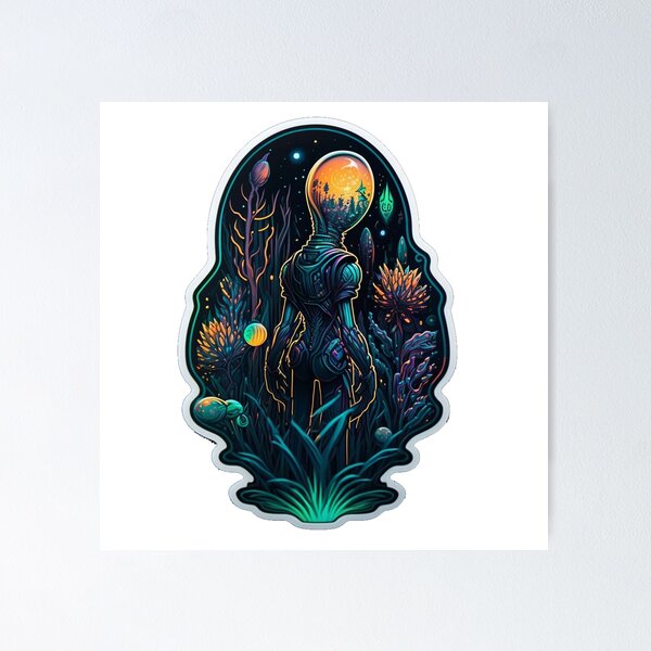 Item preview, Mysterious alien creatures designed and sold by Stickermagician.