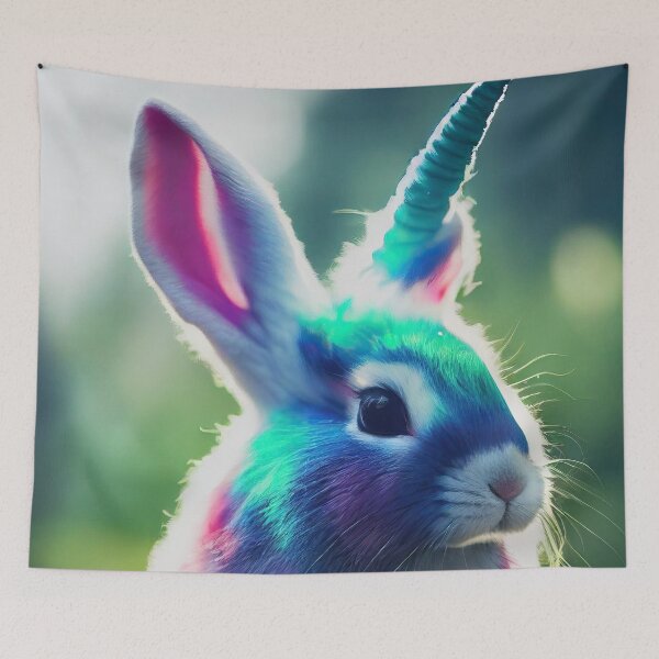 Item preview, Blue squirrel, the unicorn rabbit baby designed and sold by Pixelboys.