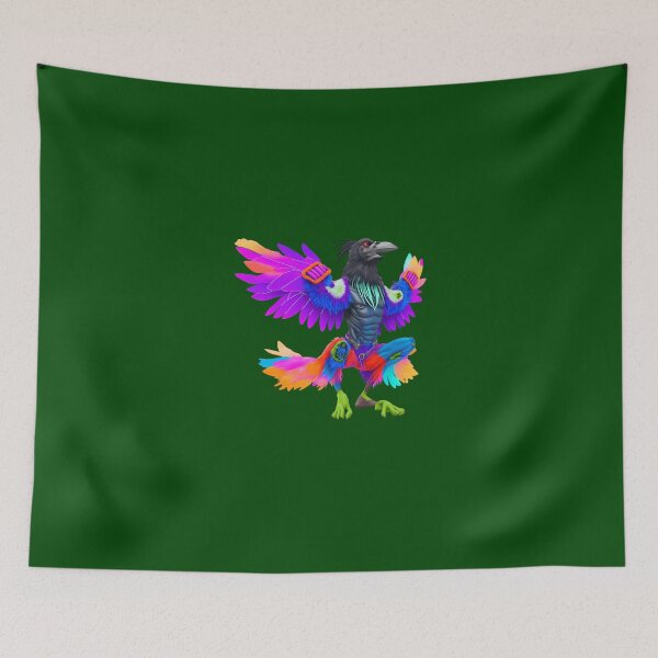Item preview, Colorful Dancing Crow- Party Wear designed and sold by artist-mac.