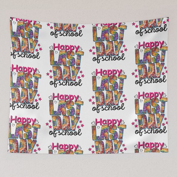 Item preview, Happy Last Day Of School Teachers Students Tie Dye Leopard designed and sold by GravitiTees.