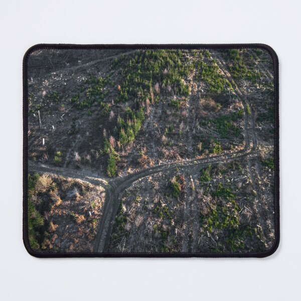 Item preview, Drone Photography - Light and Shadow, Combined with Symmetry of Forest Trails for a Dreamy Nature Shot designed and sold by TRex-Landscapes.
