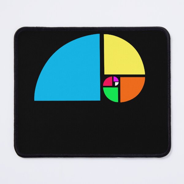 Item preview, Colourful Fibonacci Spiral The golden ration design designed and sold by SoulTrekking.