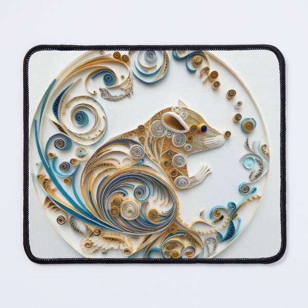 Item preview, Metal Rat - Quilled Paper Artwork - AI Generated designed and sold by Quilluminations.