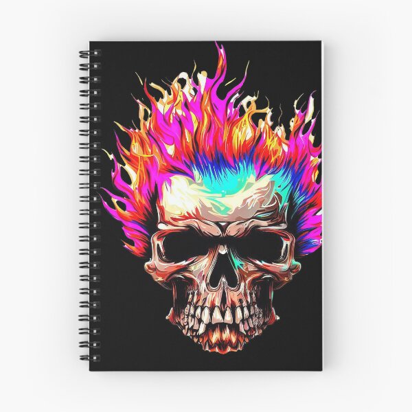 Item preview, skull on fire designed and sold by sicomanzer.