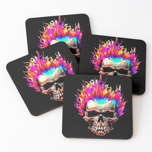 Item preview, skull on fire designed and sold by sicomanzer.