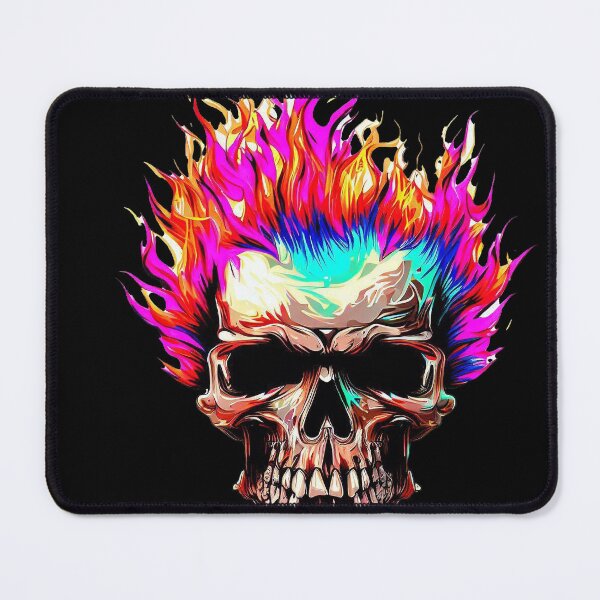 Item preview, skull on fire designed and sold by sicomanzer.