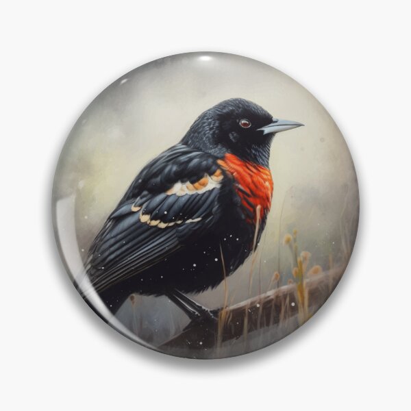 Item preview, Red-Winged Bllackbird Portrait in Pastel Colors  designed and sold by Cody Bertasso.