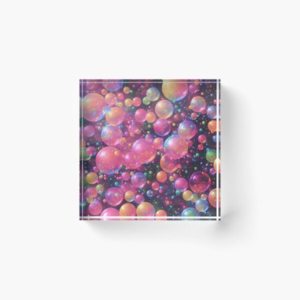 Item preview, Vibrant Visions - Colorful Soap Bubbles Art designed and sold by pinimgart.