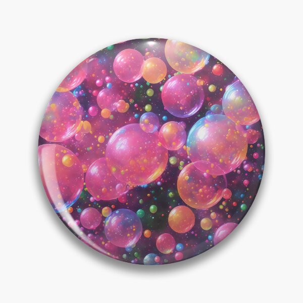 Item preview, Vibrant Visions - Colorful Soap Bubbles Art designed and sold by pinimgart.