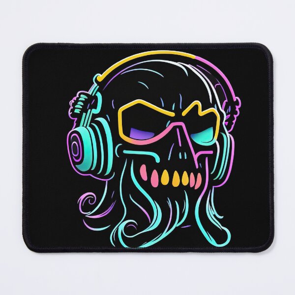 Item preview, Neon Skull and Headphones designed and sold by Saltys-Shop.