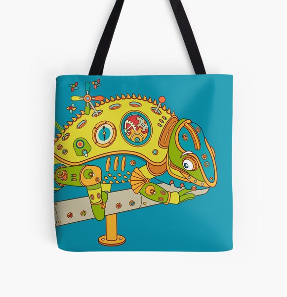 Chameleon, from the AlphaPod collection All Over Print Tote Bag