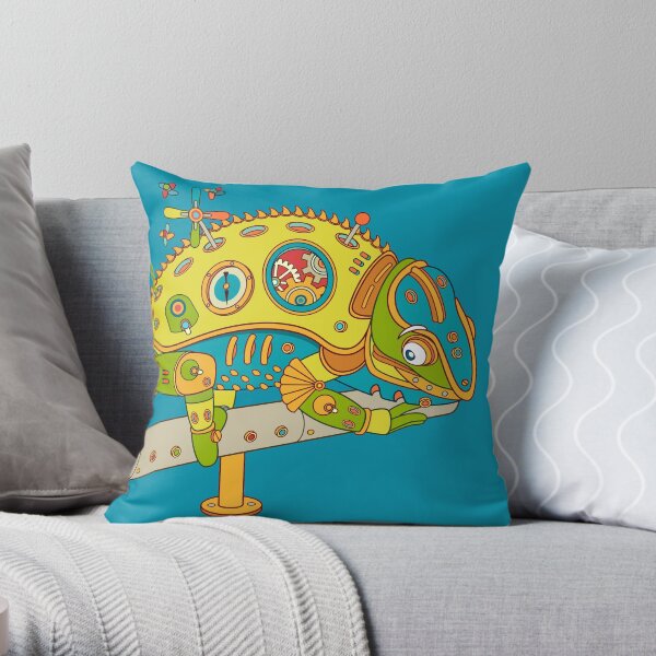 Chameleon, from the AlphaPod collection Throw Pillow