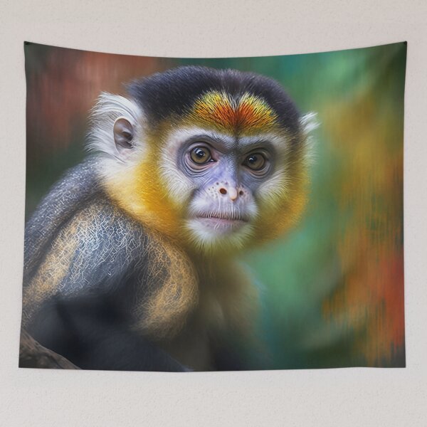 Item preview, Lesser Spot-nosed Monkey designed and sold by cuprum.