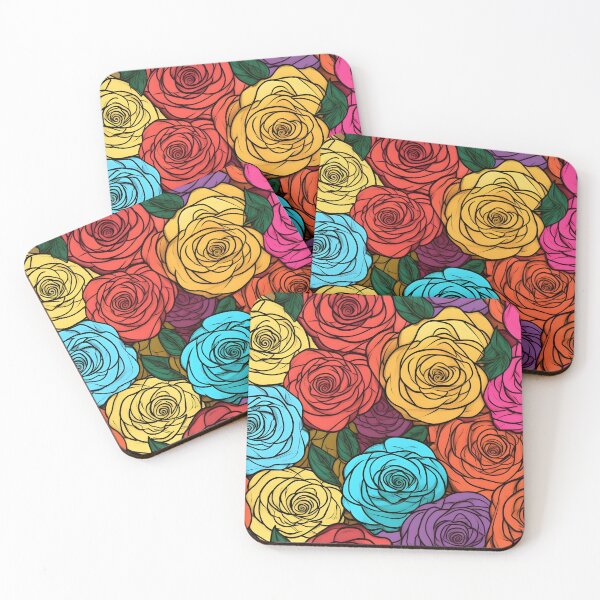 Item preview, Beautiful colorful rose pattern designed and sold by LimitedFuture.