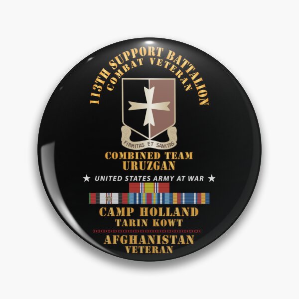 Artikelvorschau, Armee – 113. Unterstützungsbataillon – Camp Holland Afghanistan Vet mit AFGHAN SVC X 300 entworfen und verkauft von Military Insignia Products.