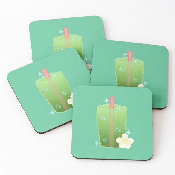 Item preview, pixel iced green tea designed and sold by autumnalmanac.
