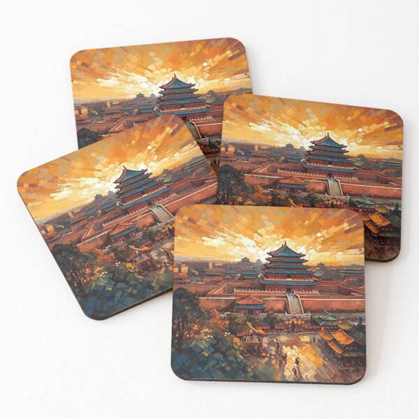 Item preview, The Sunset Of Forbidden City︱Masterpiece Of Vincent Van Gogh Style designed and sold by ArtificerArt.